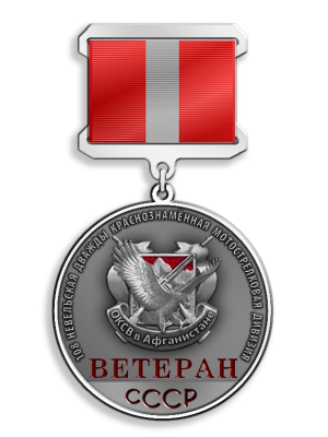 Медаль Ветеран 108 Невельской мотострелковой дивизии